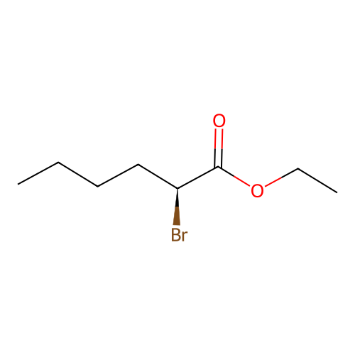 Ethyl 2-bromohexanoate, (S)- structure