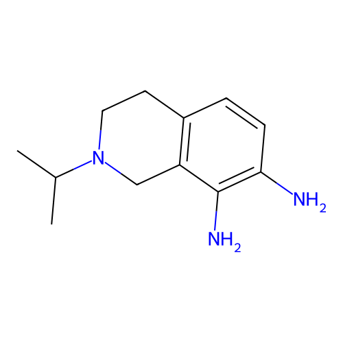 2-propan-2-yl-3,4-dihydro-1H-isoquinoline-7,8-diamine structure