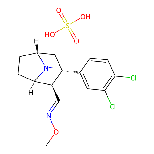 Brasofensine sulfate structure