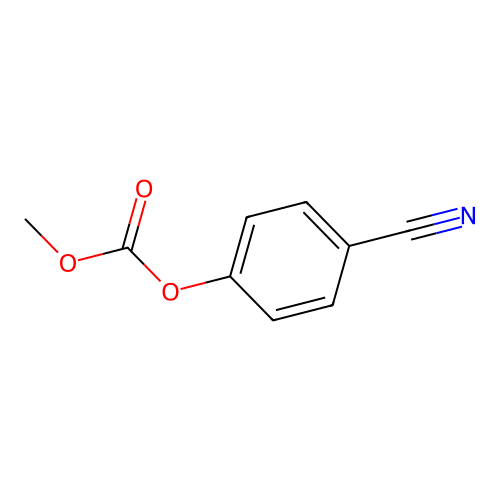 Carbonic acid, methyl ester, ester with p-hydroxybenzonitrile structure
