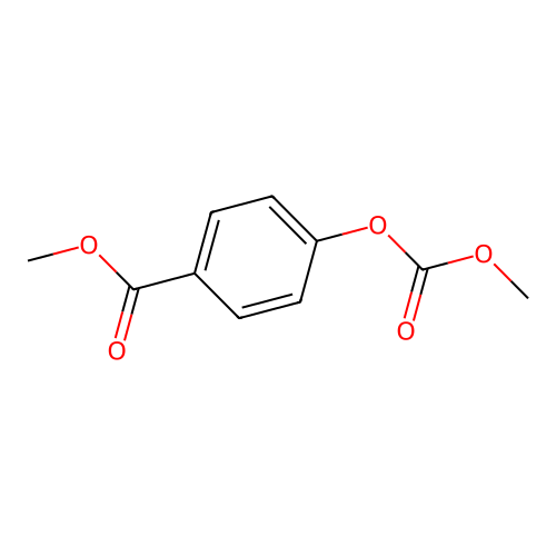 Methyl 4-methoxycarbonyloxybenzoate structure