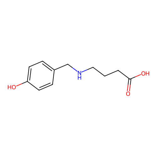 4-[(4-Hydroxyphenyl)methylamino]butanoic acid structure