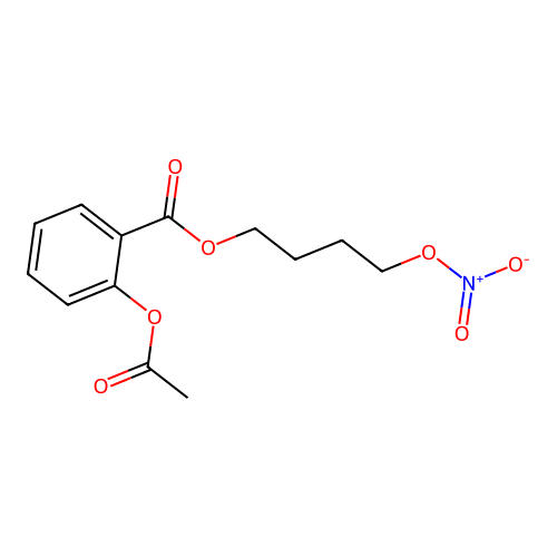 4-(Nitrooxy)butyl 2-(acetyloxy)benzoate structure