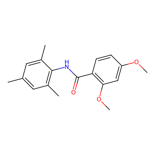 N-mesityl-2,4-dimethoxybenzamide structure
