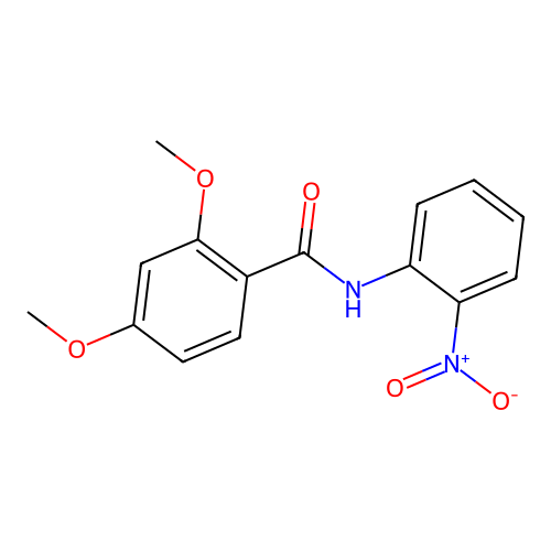 2,4-dimethoxy-N-(2-nitrophenyl)benzamide structure