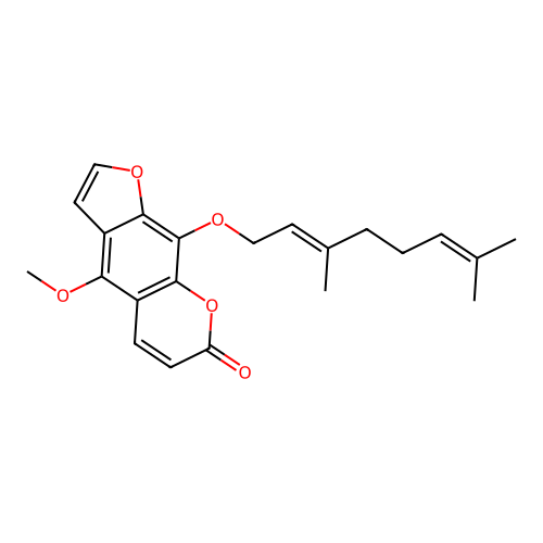 8-Geranyloxy-5-Methoxypsoralen structure