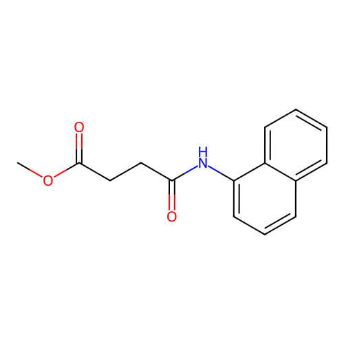 Methyl 3-(naphthalen-1-ylcarbamoyl)propanoate structure