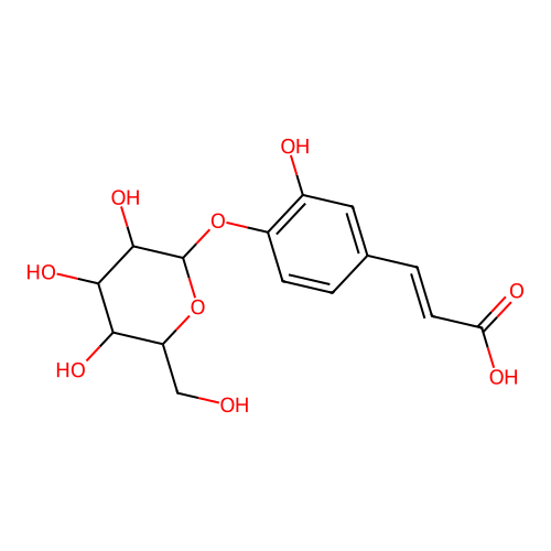葡糖咖啡酸 structure