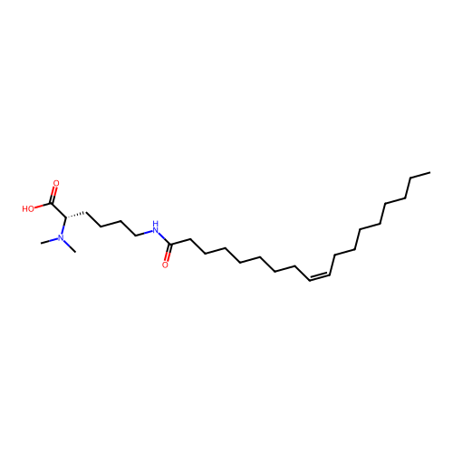 N2,N2-Dimethyl-N6-oleoyl-DL-lysine structure