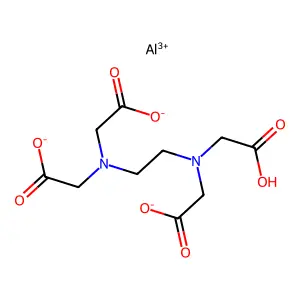 Aluminum EDTA complex structure