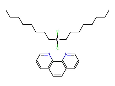 Dichloro(dioctyl)stannane;1,10-phenanthroline structure