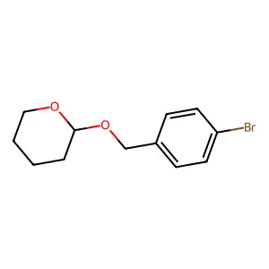 2-[(4-Bromophenyl)methoxy]oxane structure