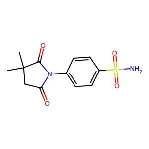 Benzenesulfonamide, 4-(2,2-dimethyl-N-succinimido)- structure