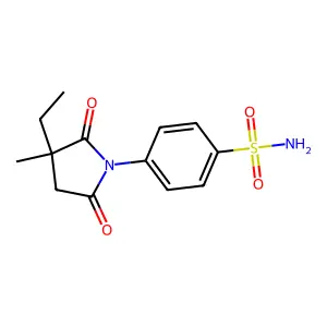 Benzenesulfonamide, 4-(2-ethyl-2-methyl-N-succinimido)- structure