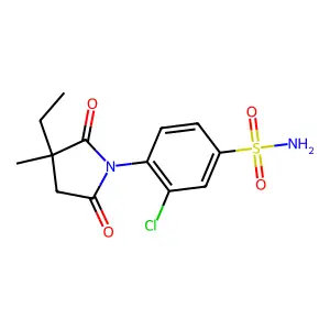 Benzenesulfonamide, 3-chloro-4-(2-ethyl-2-methyl-N-succinimido)- structure