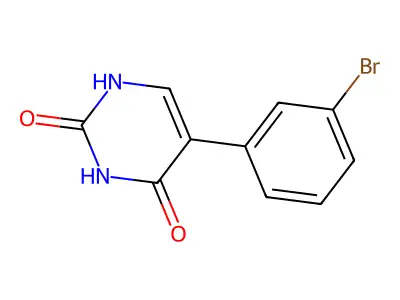 5-(3-bromophenyl)-2,4(1H,3H)-pyrimidinedione structure