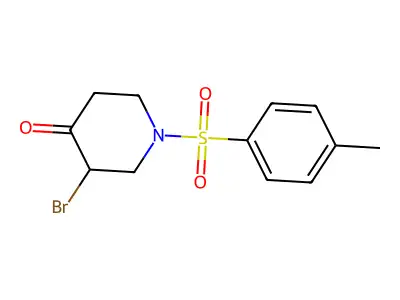 3-Bromo-1-tosylpiperidin-4-one structure