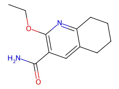3-Quinolinecarboxamide, 5,6,7,8-tetrahydro-2-ethoxy- structure