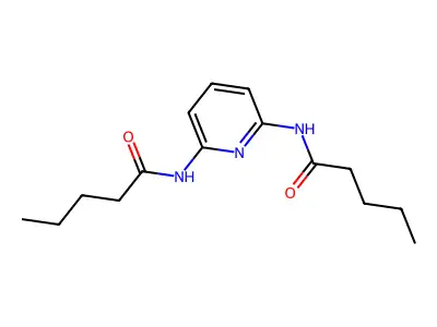 N,N'-2,6-Pyridinediylbis(pentanamide) structure