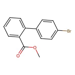 [1,1'-Biphenyl]-2-carboxylic acid, 4'-bromo-, methyl ester structure