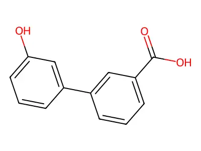 3'-Hydroxy-[1,1'-biphenyl]-3-carboxylic acid structure
