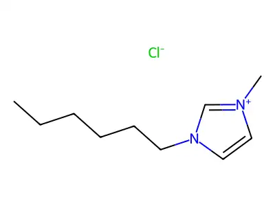 1-Hexyl-3-methylimidazolium chloride structure