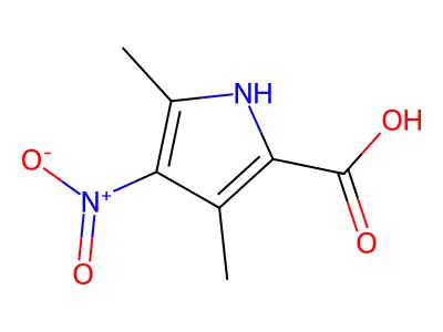 3,5-Dimethyl-4-nitro-1H-pyrrole-2-carboxylic acid structure