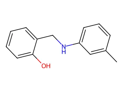 Alpha-(meta-toluidino)-ortho-cresol structure