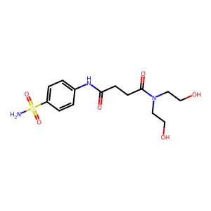Butanediamide, N'-(4-(aminosulfonyl)phenyl)-N,N-bis(2-hydroxyethyl)- structure