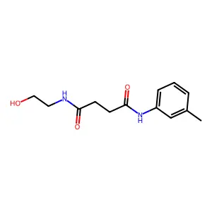 Butanediamide, N'-(2-hydroxyethyl)-N'-(3-methylphenyl)- structure