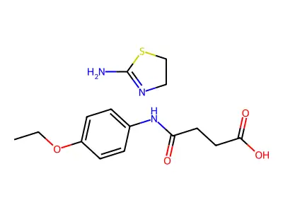 4-((4-Ethoxyphenyl)amino)-4-oxobutanoic acid compd. with 4,5-dihydro-2-thiazolamine (1:1) structure