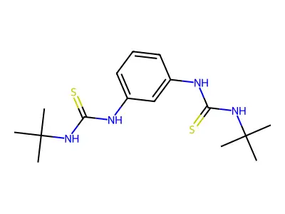 1,1'-m-Phenylenebis(3-tert-butylthiourea) structure