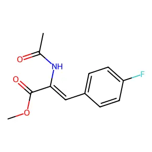 Methyl 2-acetamido-3-(4-fluorophenyl)prop-2-enoate structure