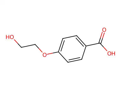 4-(2-Hydroxyethoxy)benzenecarboxylic acid structure