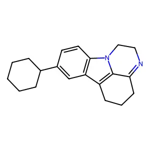 8-Cyclohexyl-2,4,5,6-tetrahydro-1H-pyrazino[3,2,1-jk]carbazole structure