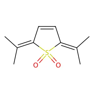 2,5-di(propan-2-ylidene)thiophene 1,1-dioxide structure