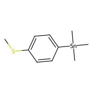 Stannane, trimethyl(4-(methylthio)phenyl)- structure