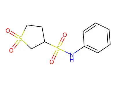 3-[(Phenylamino)sulfonyl]thiolane-1,1-dione structure