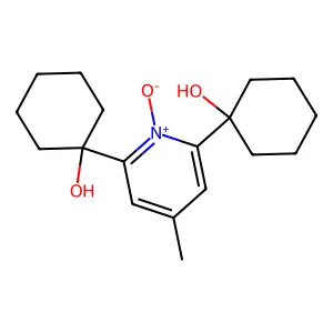 1-[6-(1-Hydroxycyclohexyl)-4-methyl-1-oxidopyridin-1-ium-2-yl]cyclohexan-1-ol structure