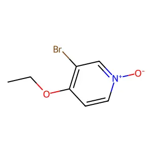 3-溴-4-乙氧基吡啶1-氧化物 structure