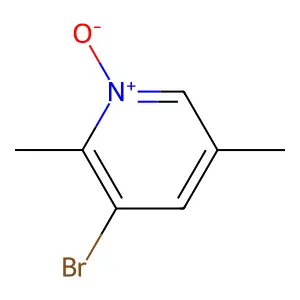 3-溴-2,5-二甲基吡啶1-氧化物 structure