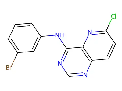 N-(3-bromophenyl)-6-chloropyrido[3,2-d]pyrimidin-4-amine structure