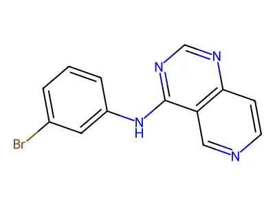 N-(3-bromophenyl)pyrido[4,3-d]pyrimidin-4-amine structure