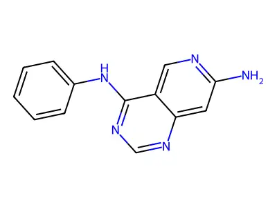 4-N-phenylpyrido[4,3-d]pyrimidine-4,7-diamine structure