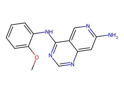4-N-(2-methoxyphenyl)pyrido[4,3-d]pyrimidine-4,7-diamine structure