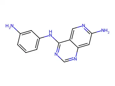 4-N-(3-aminophenyl)pyrido[4,3-d]pyrimidine-4,7-diamine structure