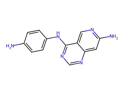 4-N-(4-aminophenyl)pyrido[4,3-d]pyrimidine-4,7-diamine structure