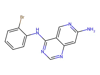 4-N-(2-bromophenyl)pyrido[4,3-d]pyrimidine-4,7-diamine structure