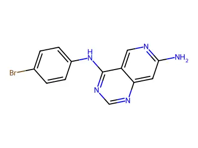 4-N-(4-bromophenyl)pyrido[4,3-d]pyrimidine-4,7-diamine structure