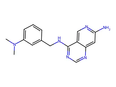Pyrido[4,3-d]pyrimidine-4,7-diamine,n4-[[3-(dimethylamino)phenyl]methyl]- structure